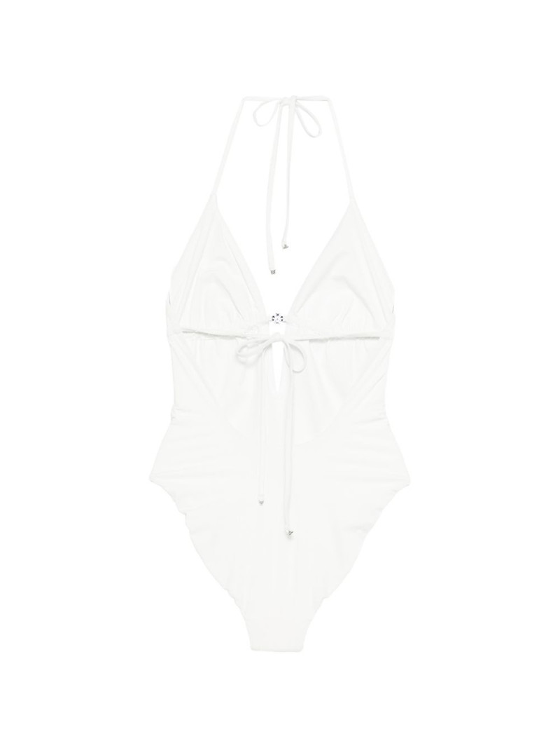 TORY BURCH logo-detail swimsuit outlook