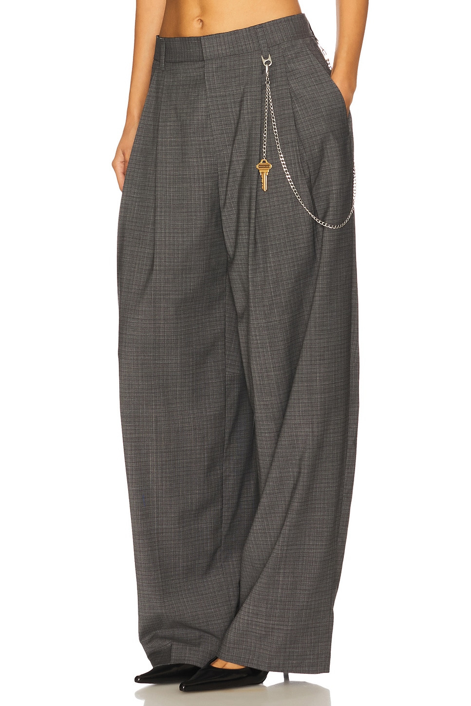 Mid-rise Trouser With Chain - 3