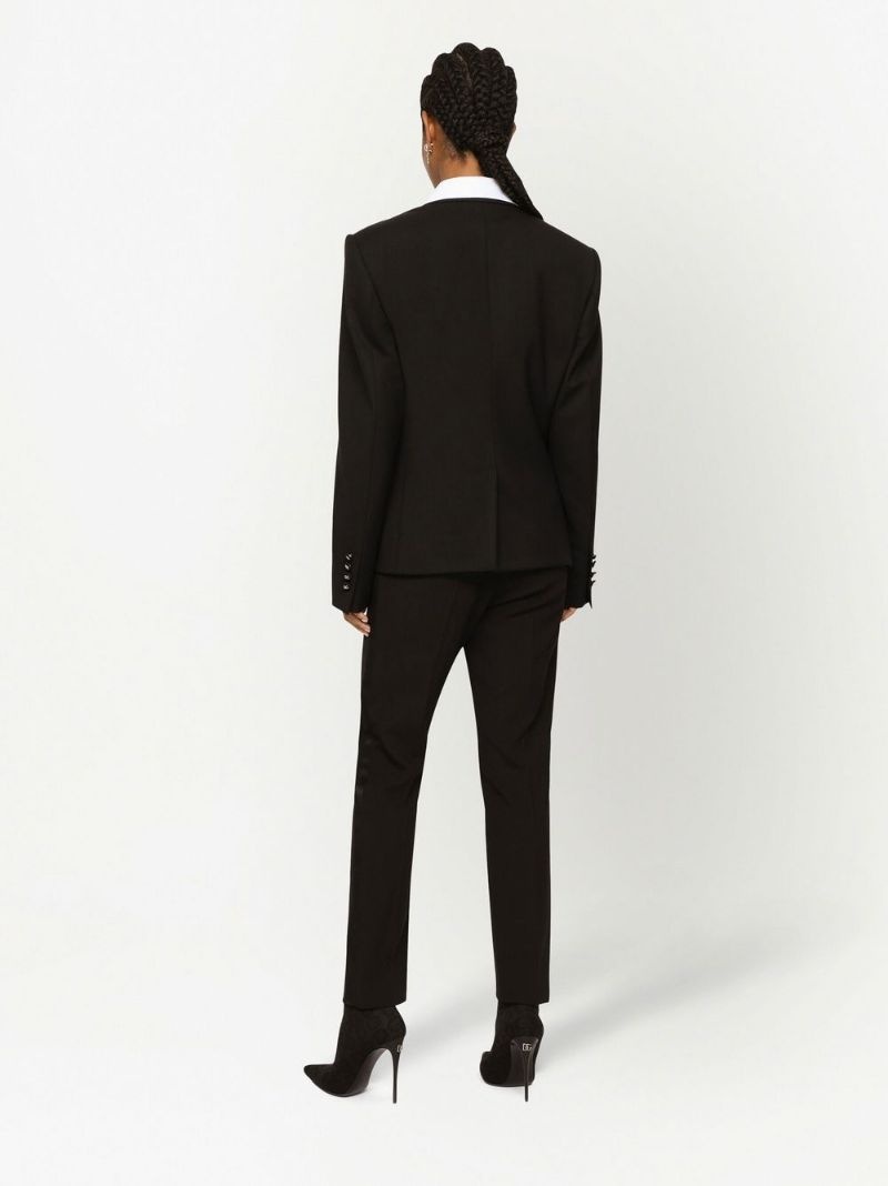 wool-silk tailored trousers - 4
