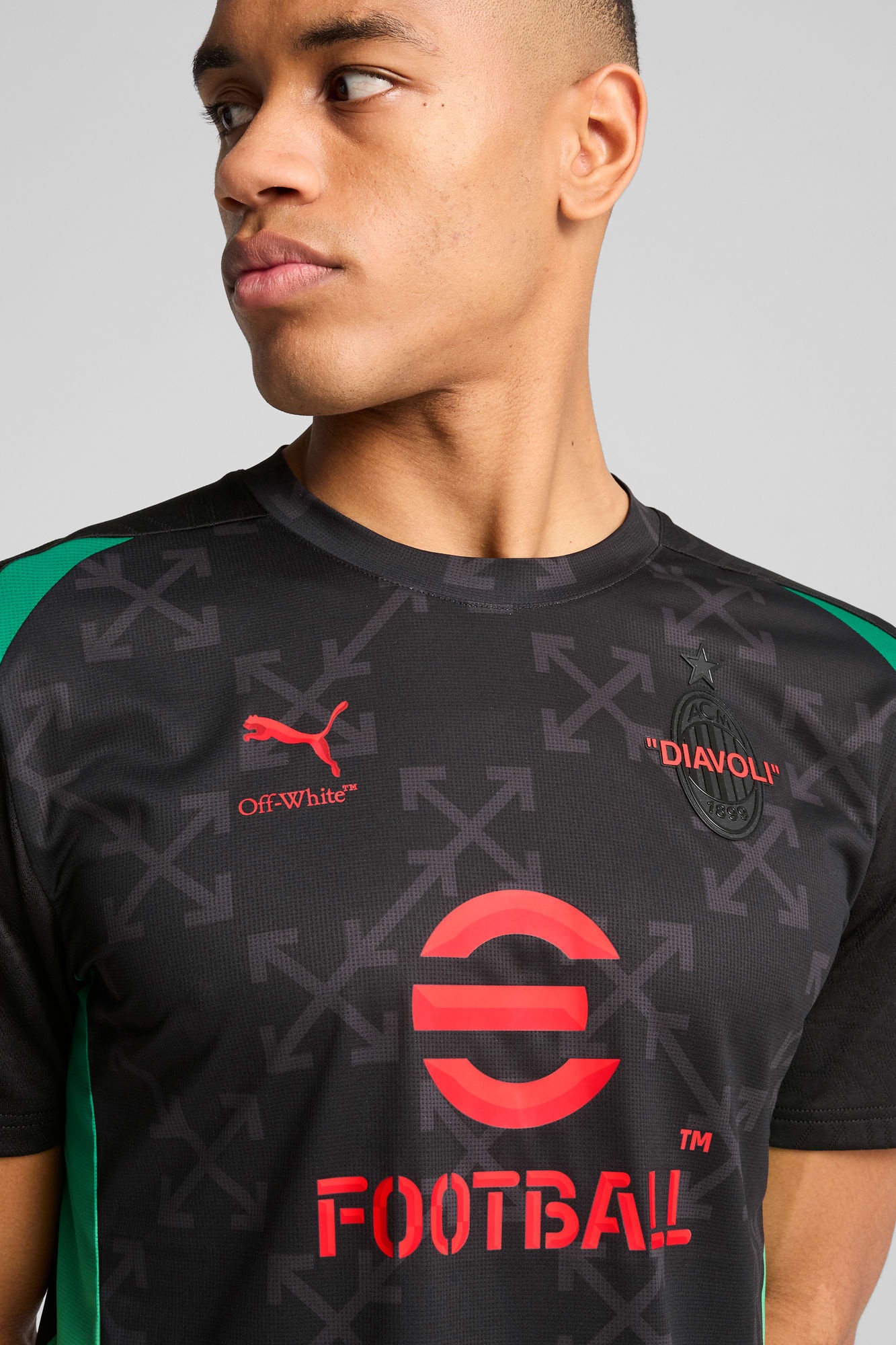 AC MILAN x OFF-WHITE™ Men's Pre-Match Jersey - 4