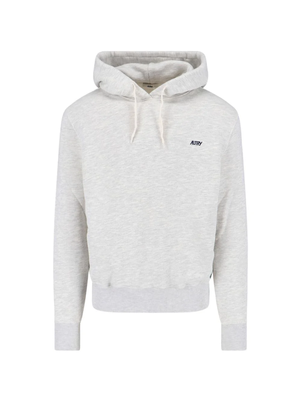 logo-embroidered hoodie - 1