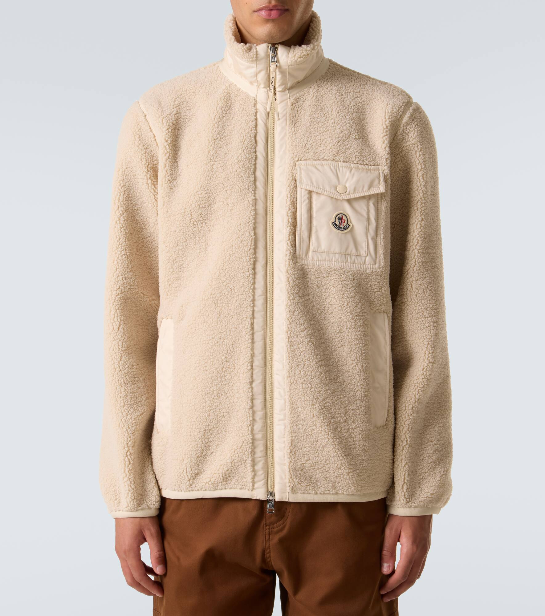 Fleece zip-up cardigan - 3