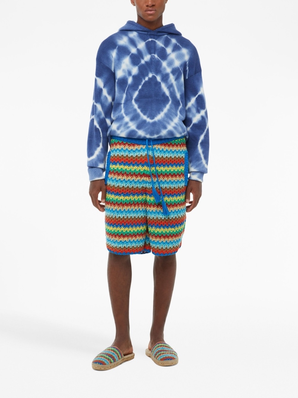 Over The Rainbow crochet-knit shorts - 3