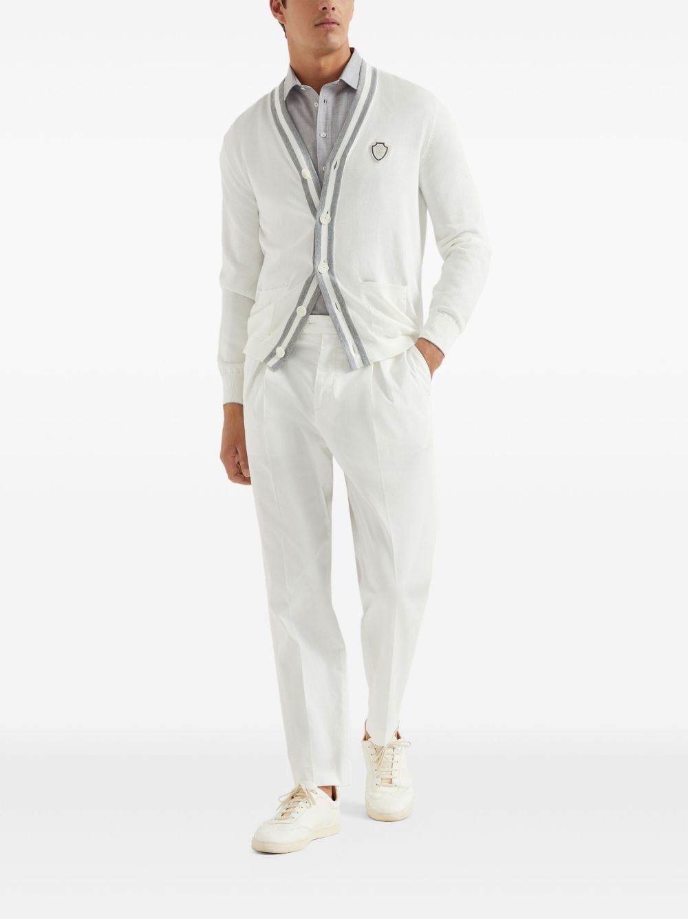 gabardine-weave trousers - 2