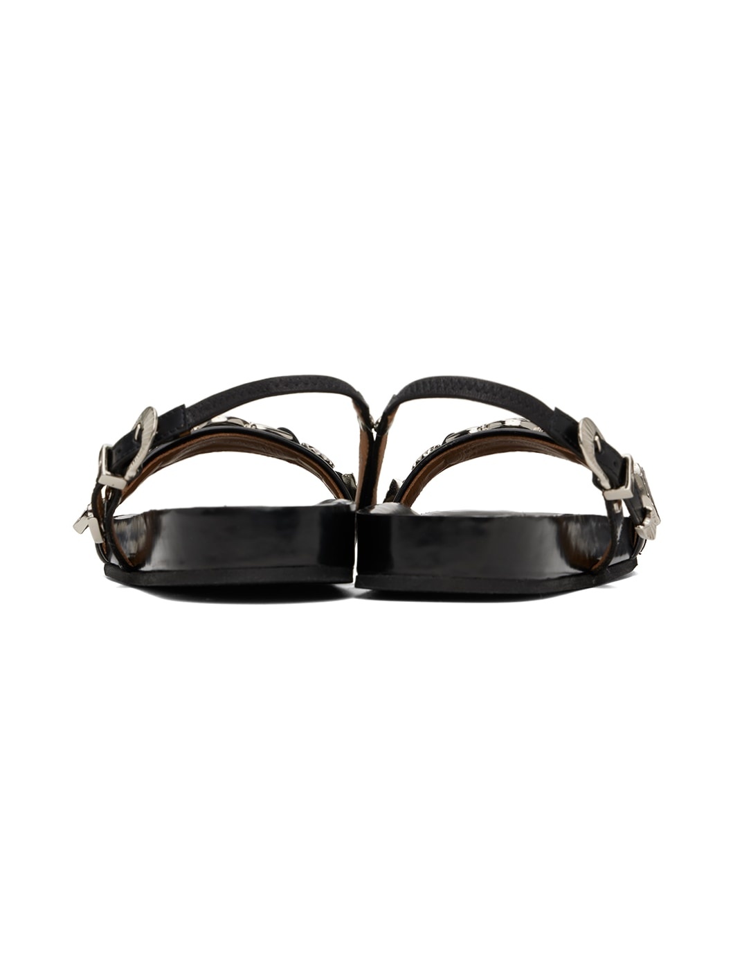 Black Slingback Sandals - 2