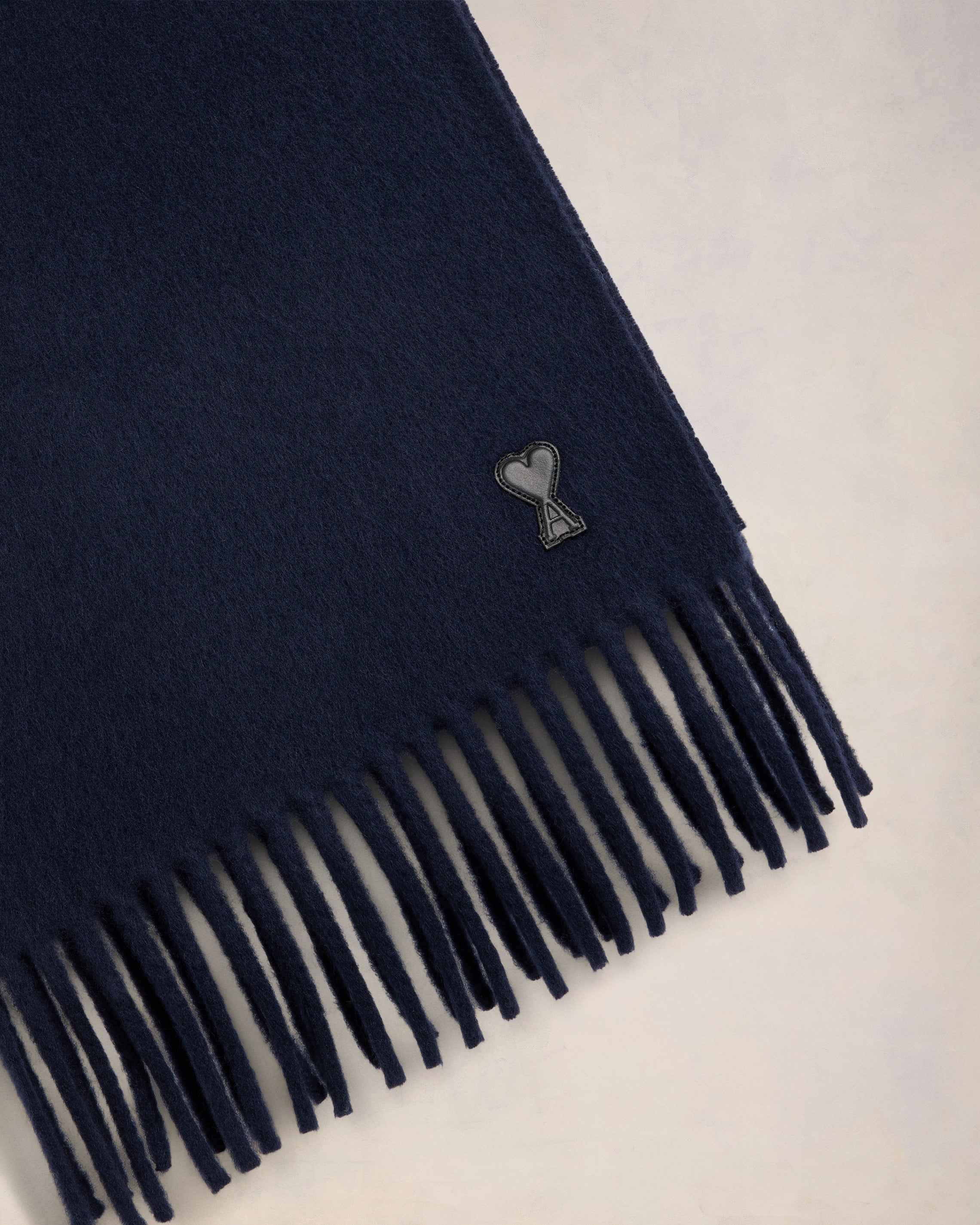 AMI DE COEUR LEATHER PATCH SCARF - 3