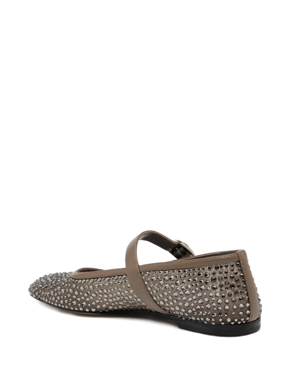 crystal-embellished ballet flats - 3
