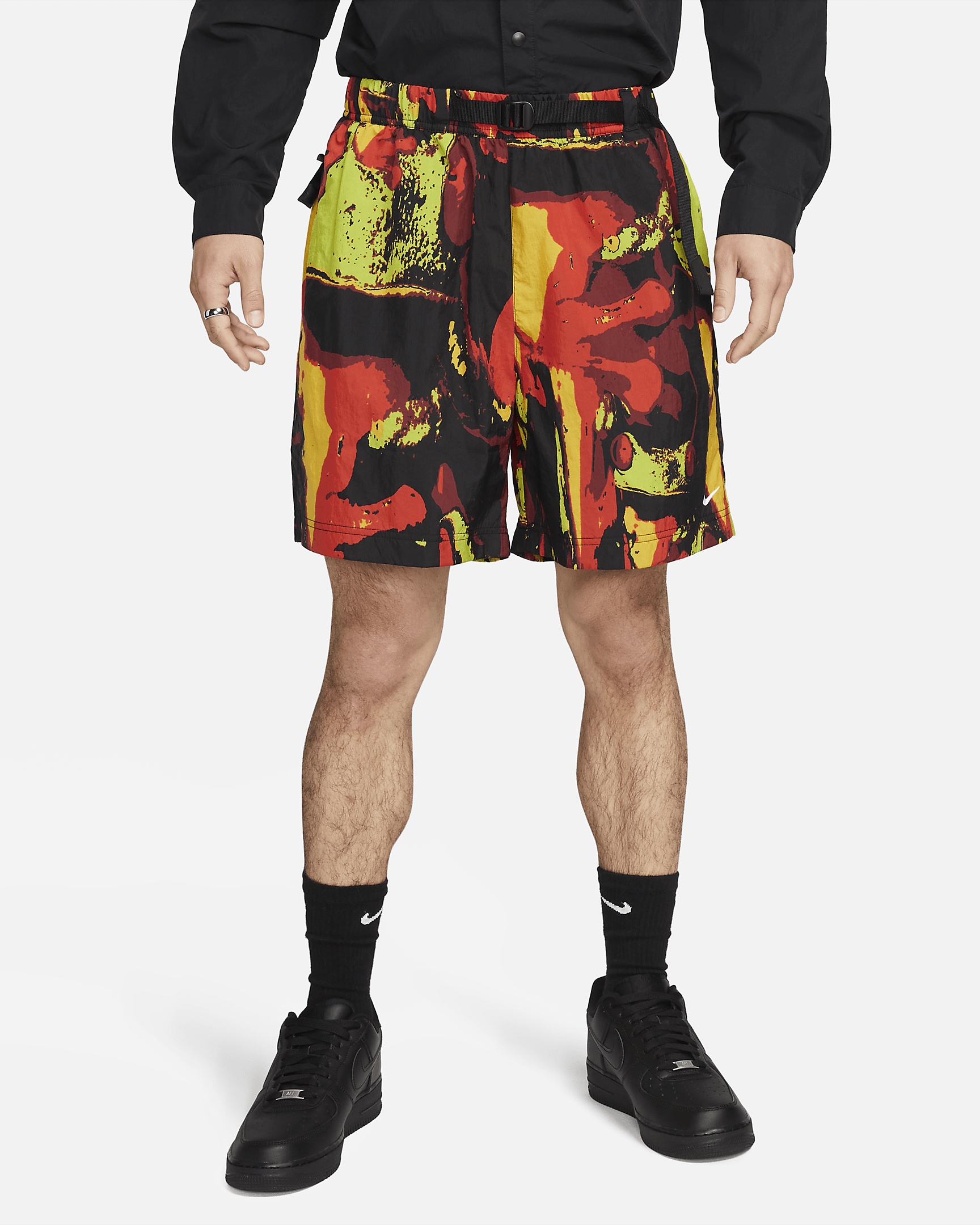 Nike Unisex "Huarache Frog" Woven Shorts - 1