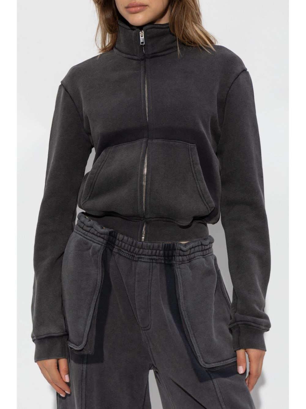 cropped cotton jacket - 3