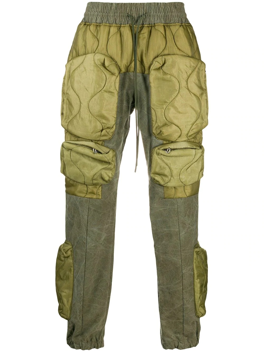 padded cargo trousers - 1