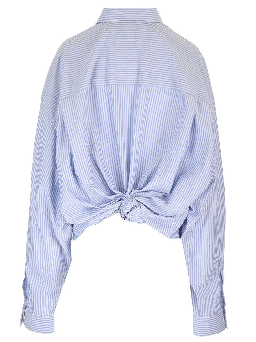 Knotted Shirt Shirts Light Blue - 2