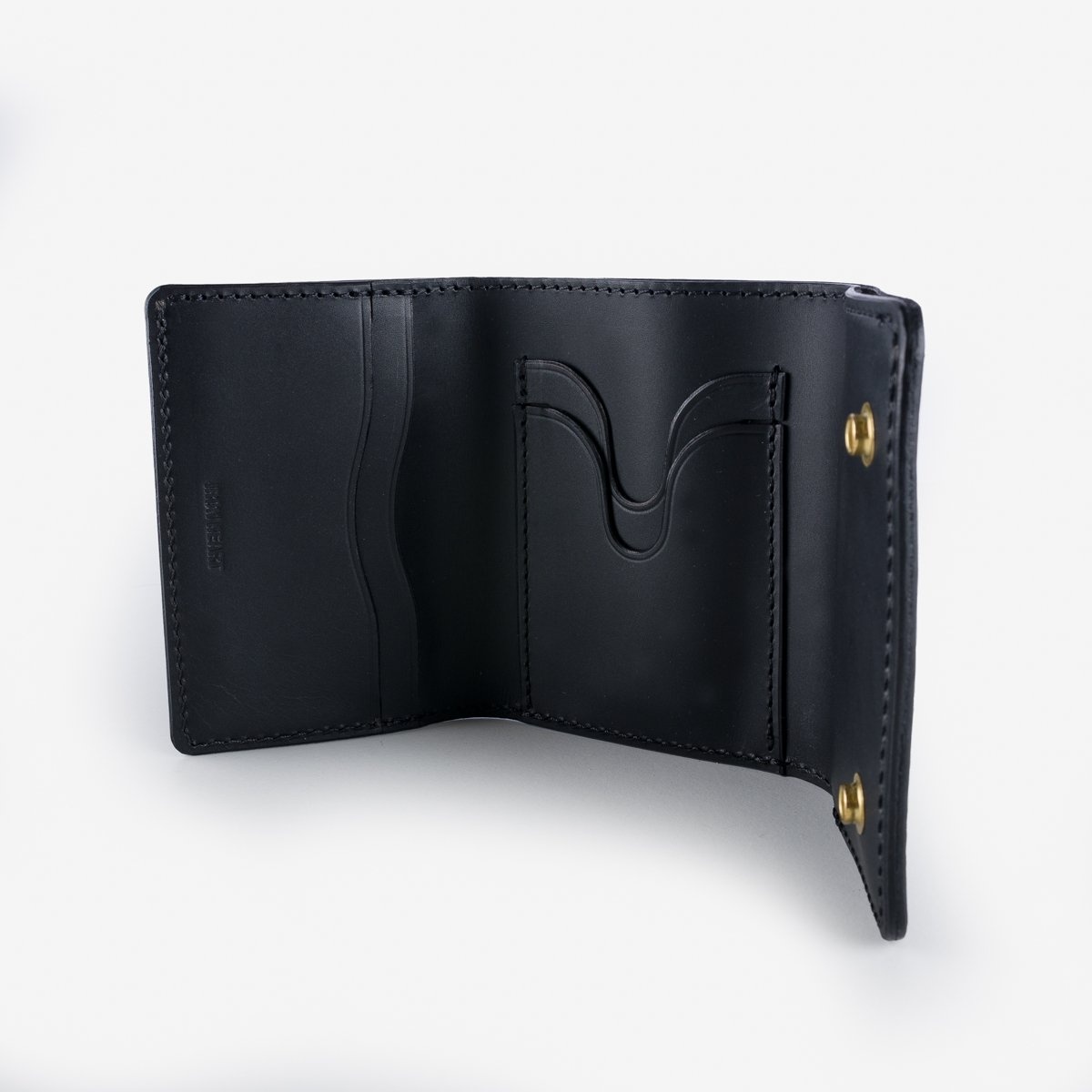 IHG-116-BLK Trifold Card Wallet - Black - 3