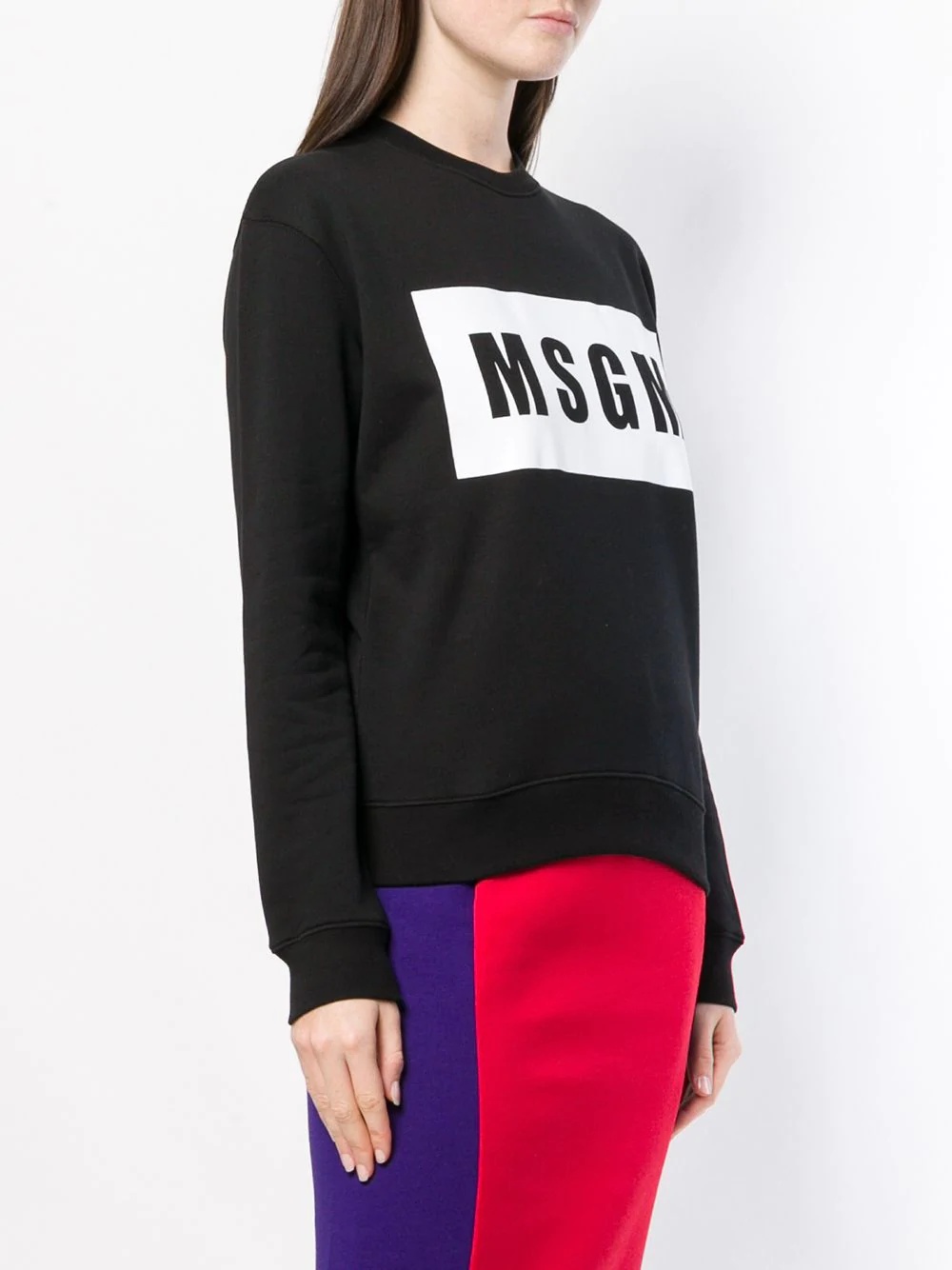 logo print sweatshirt - 3