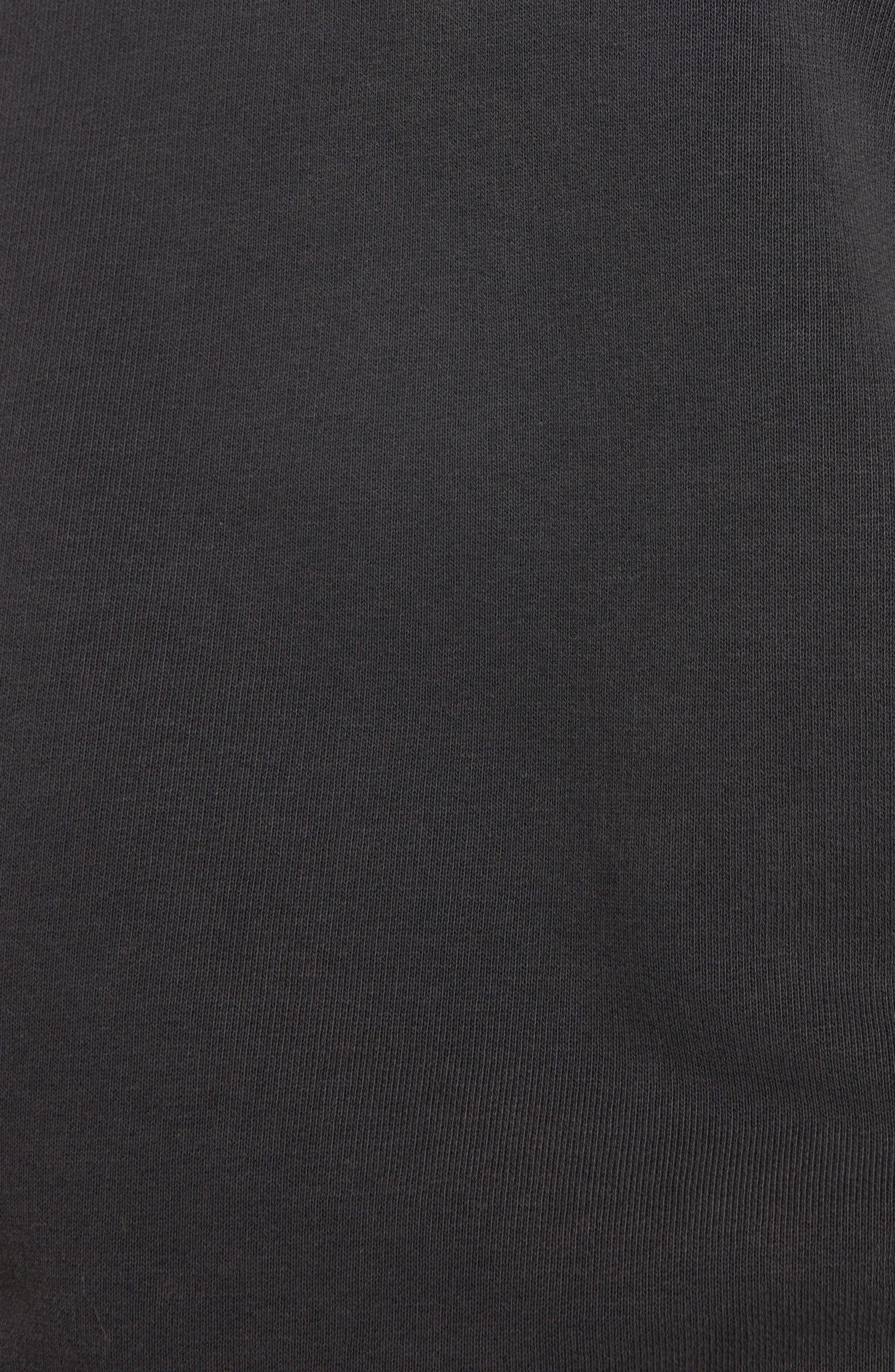 Upside Down Logo Long Sleeve Cotton Sweatshirt Dress - 8