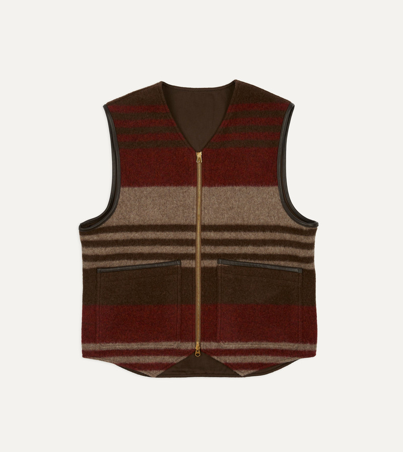 Wool Blanket Zip Vest 1