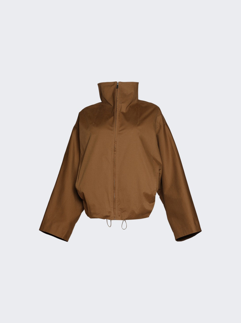 François Cotton Canvas Bomber Jacket Camel 1
