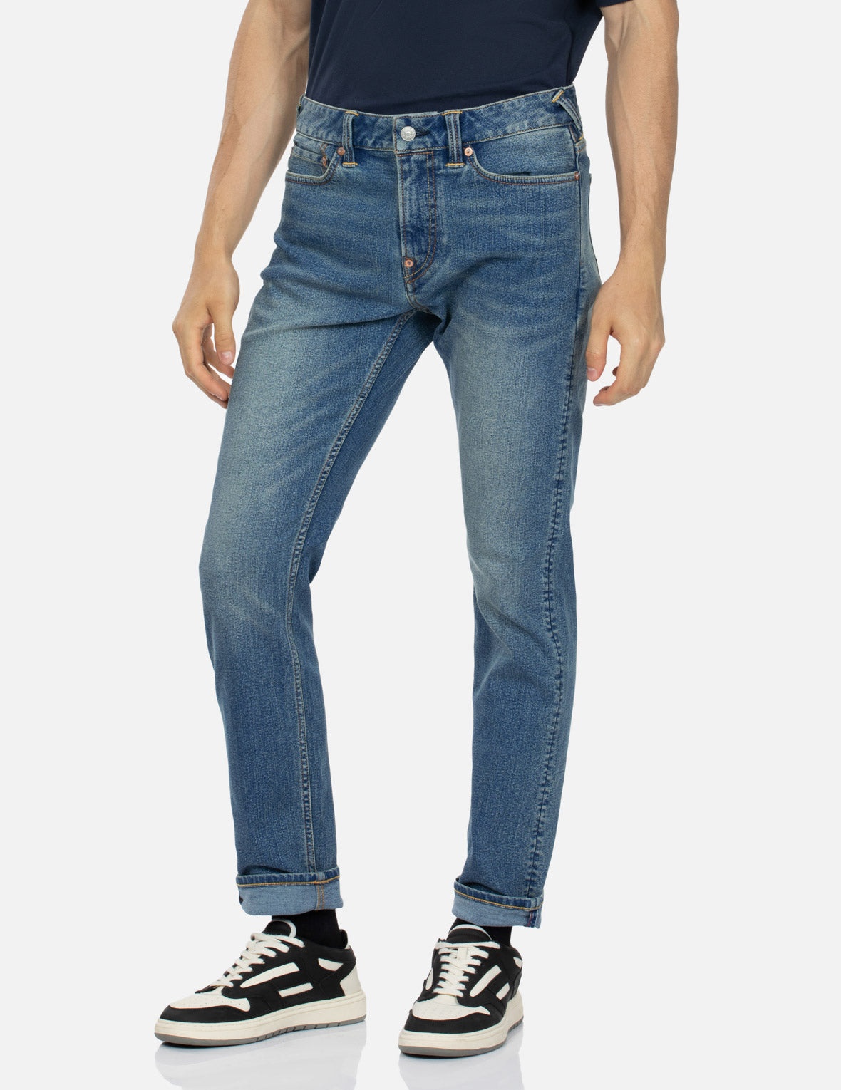 Seagull Print Flex Skinny Denim Jeans #2028 - 8