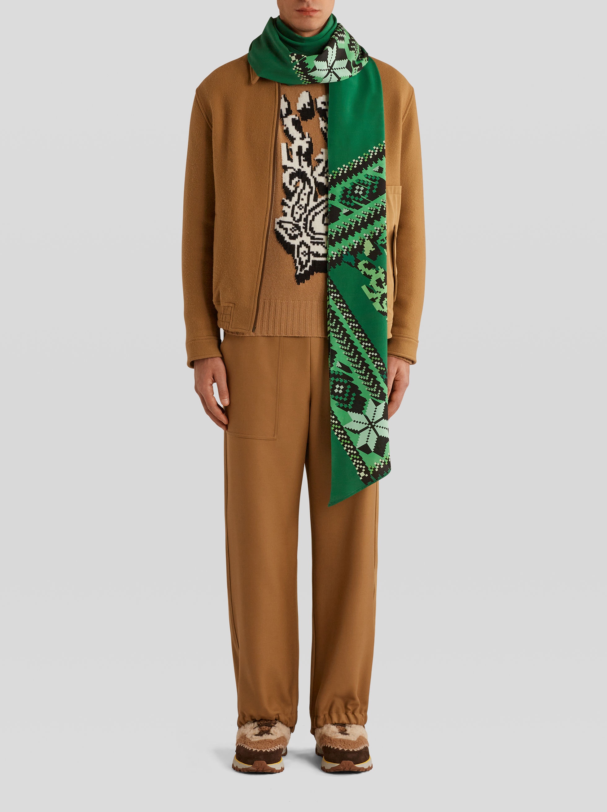 PRINTED SILK SCARF - 2