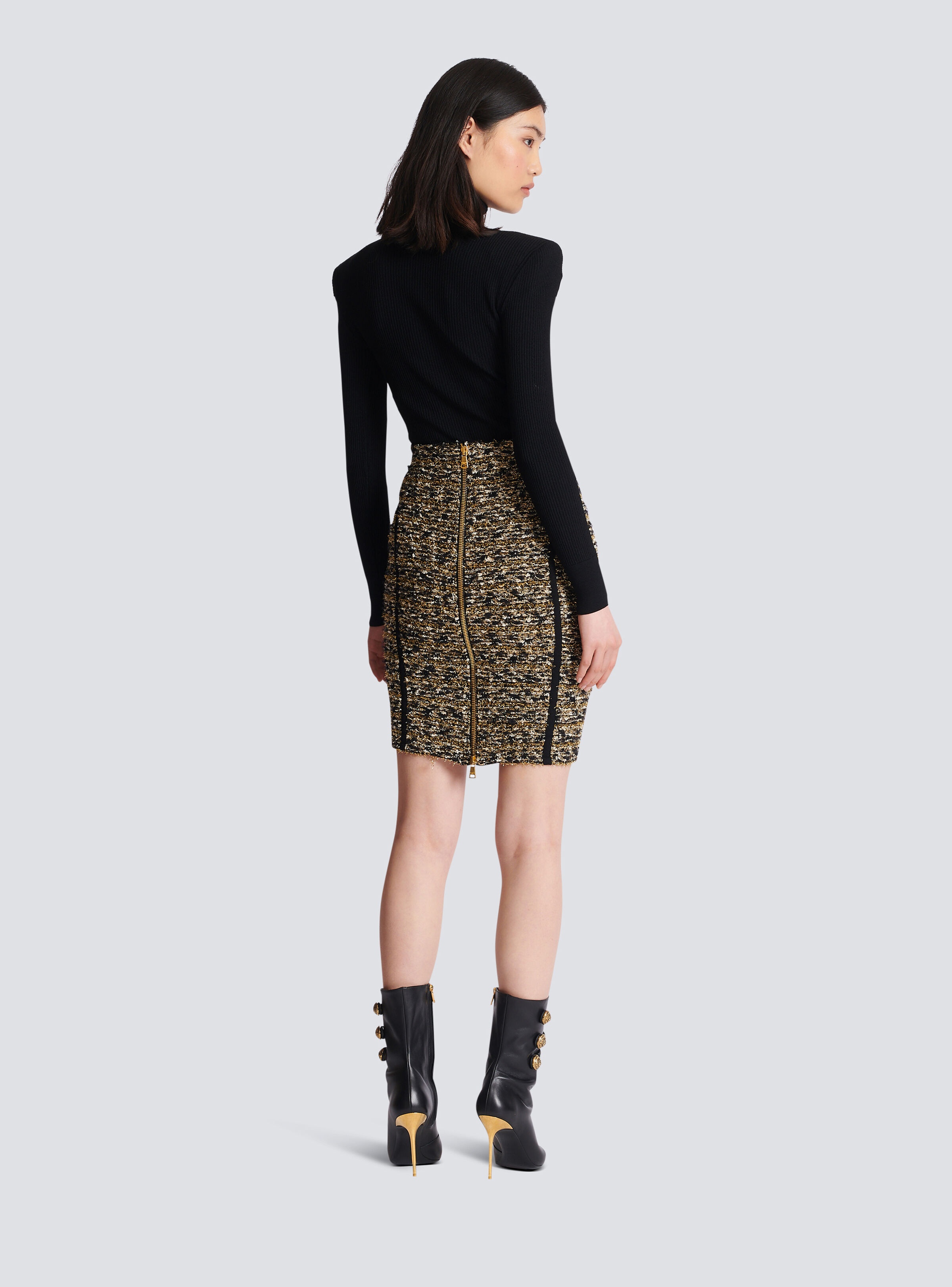 Lurex tweed skirt - 4