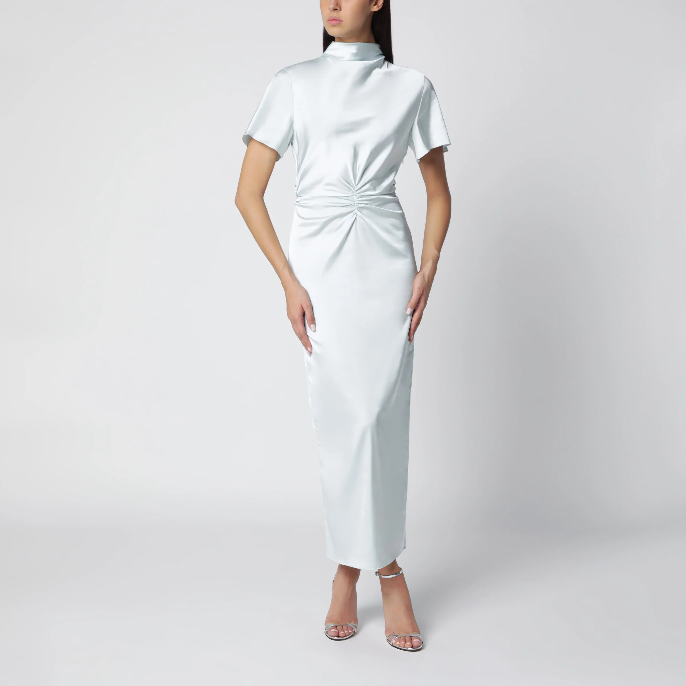 Ice Flow ruched midi dress - 1