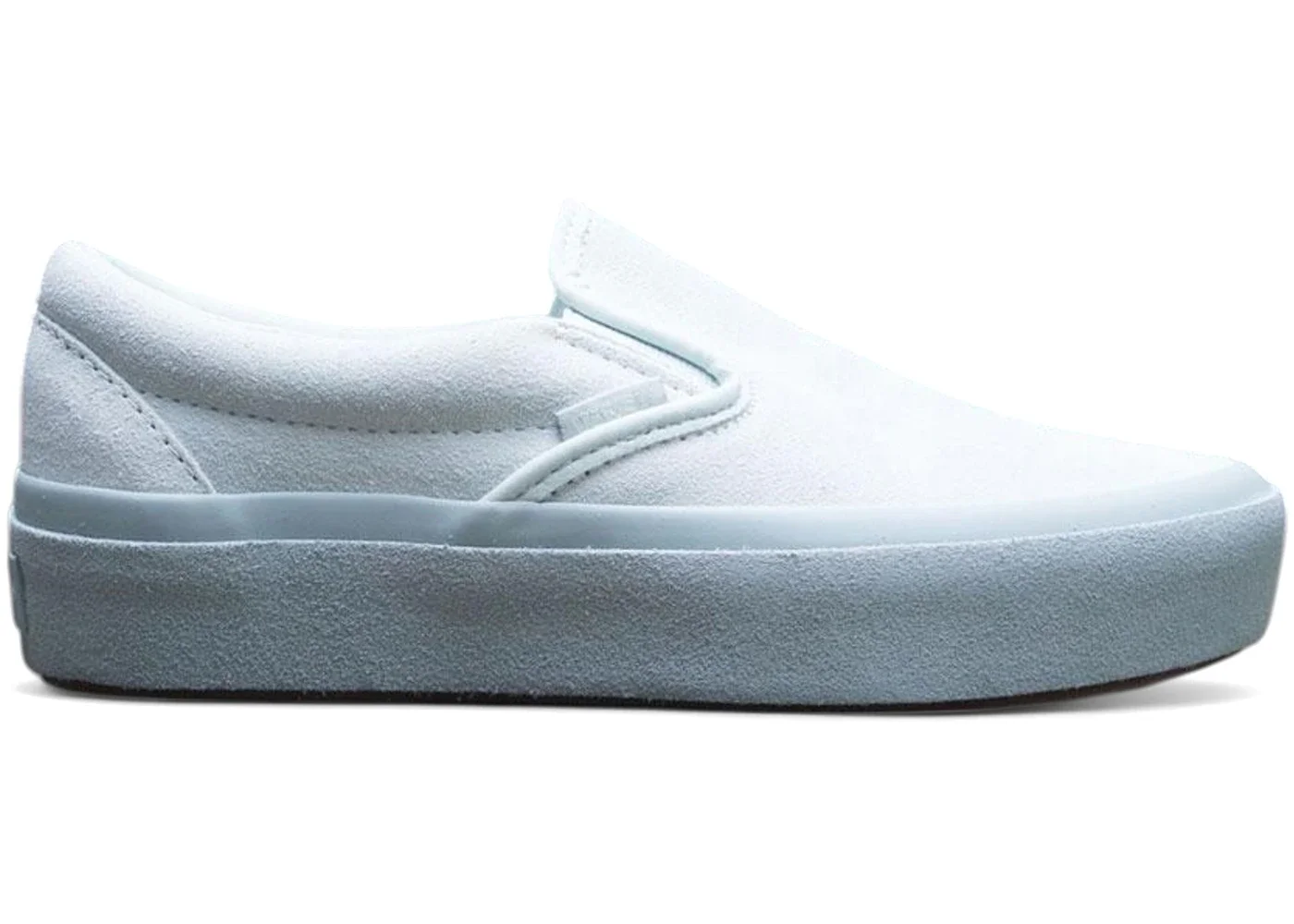 Vans Classic Slip-On Blue Flower Metal Suede (Women's) - 1