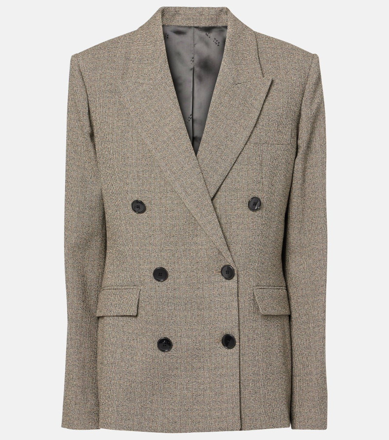 Irma plaid cotton-blend blazer - 1