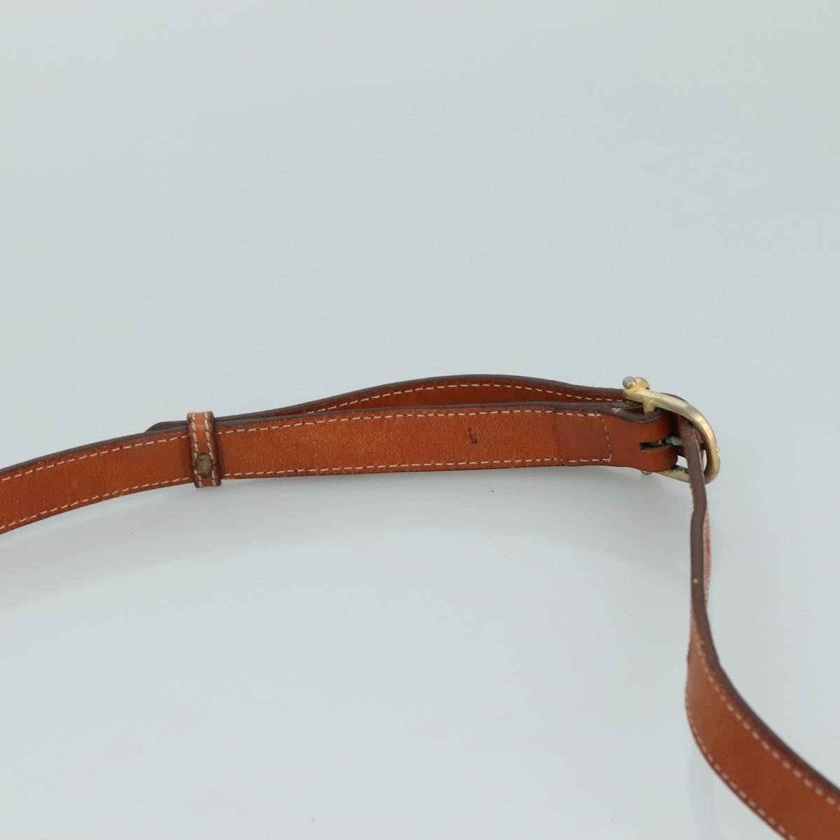 CELINE Macadam Canvas Shoulder Bag Pvc Leather Brown Gold - 8