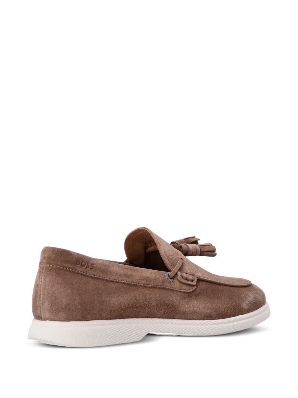 tassel-detail suede loafers - 3