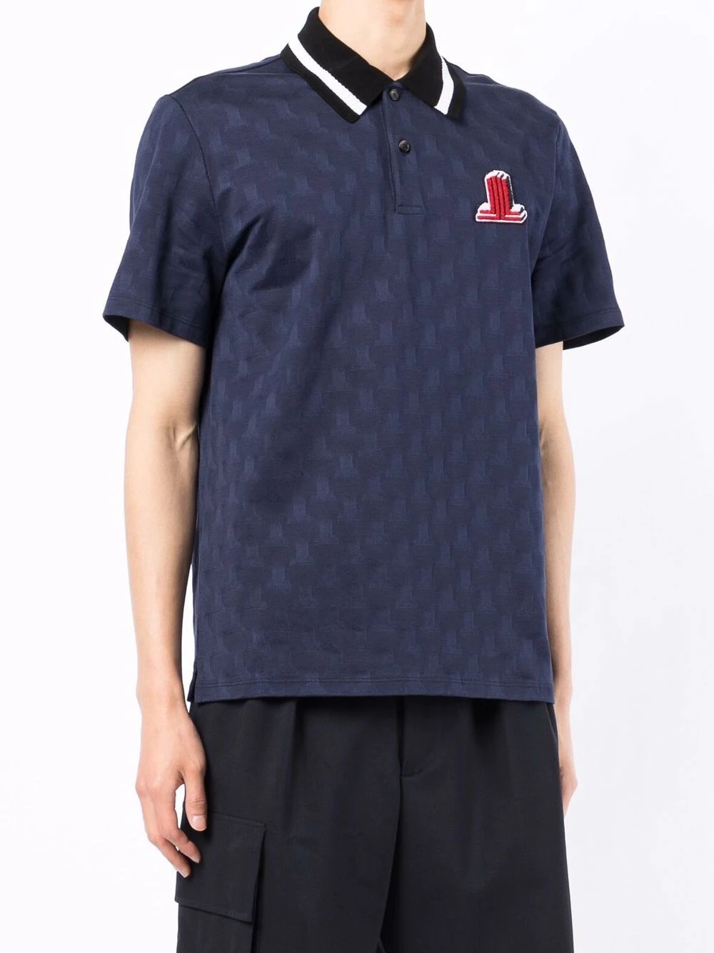 monogram-embroidered polo shirt - 3