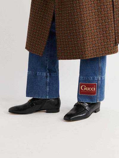 GUCCI Dracma Horsebit Leather Boots outlook