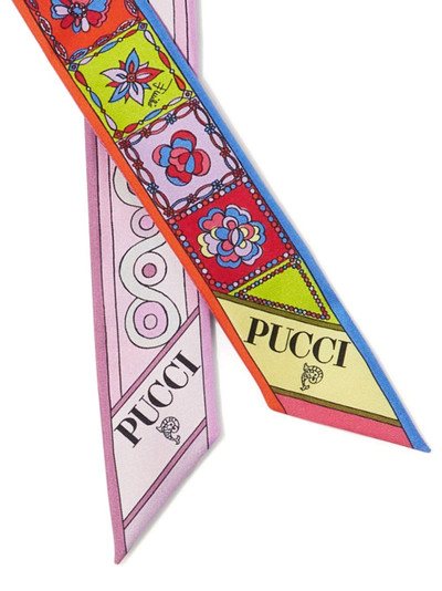 PUCCI Iride Festa-print silk scarf outlook