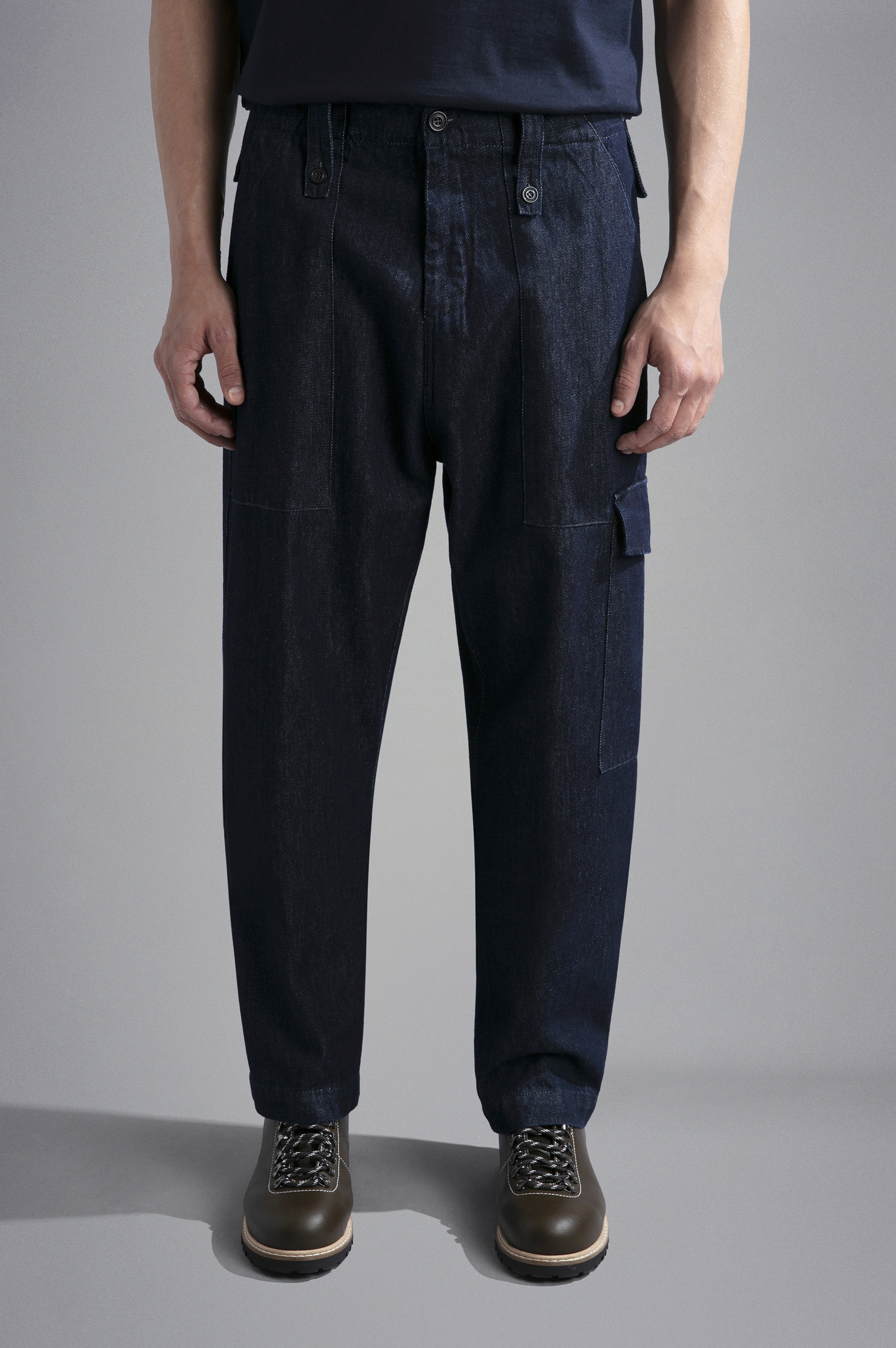DENIM CARGO TROUSERS - 7