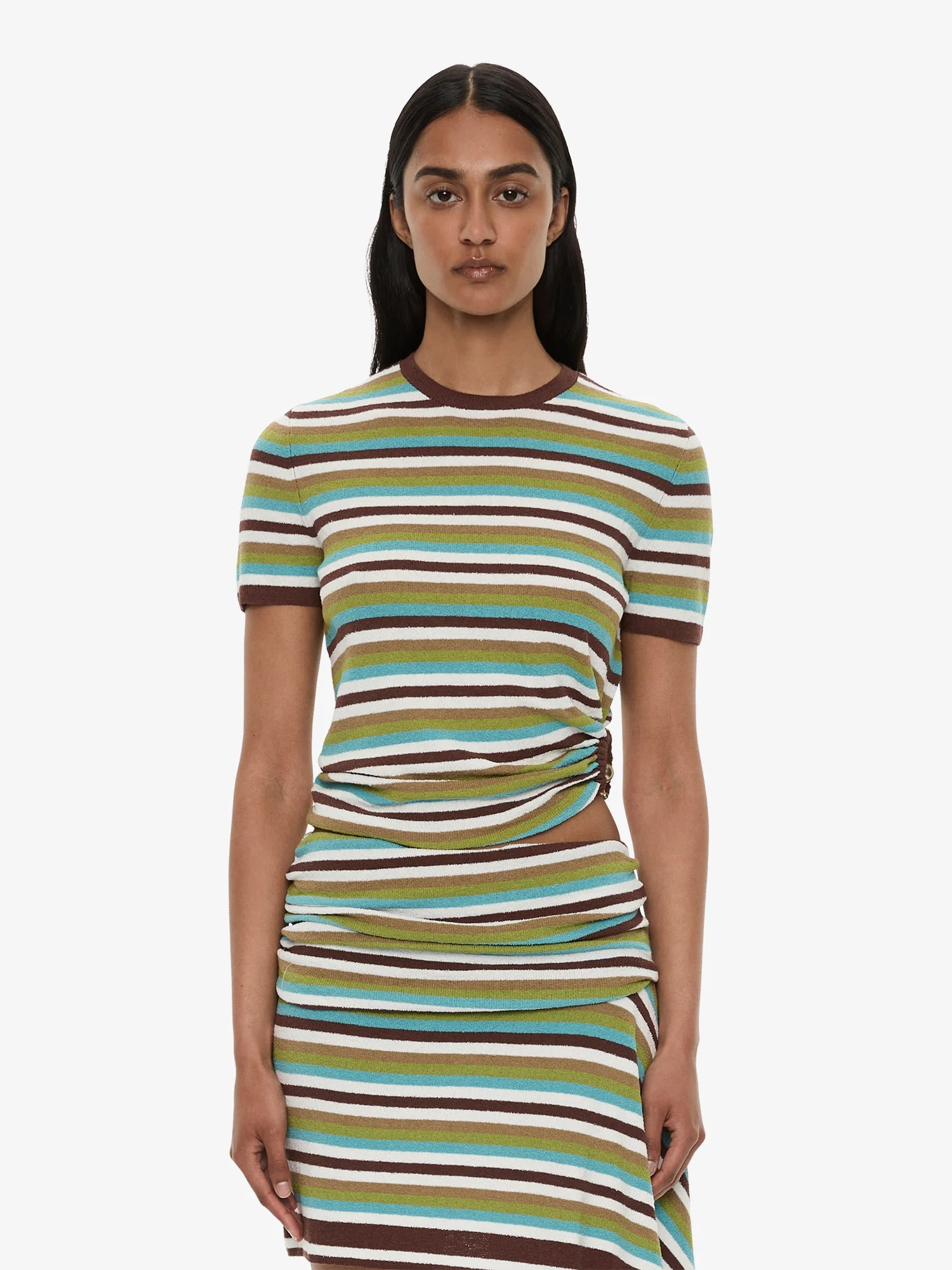 Stripe Knit Orbit Tee - 1