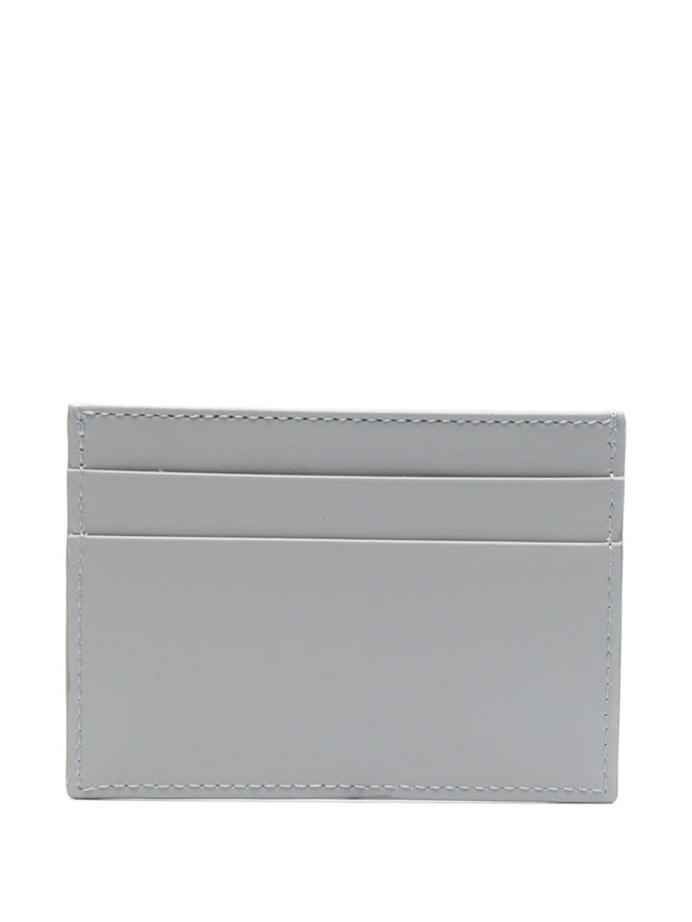 logo-embossed leather cardholder - 2
