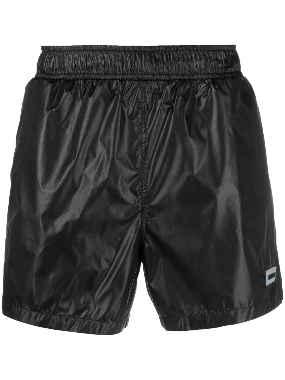 logo patch swim shorts - 1