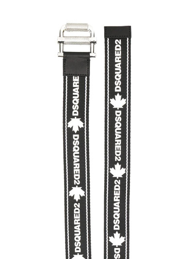 DSQUARED2 logo-print slip-through belt outlook