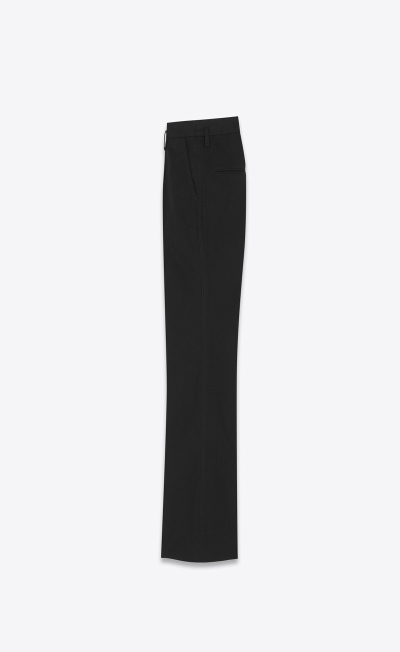 SAINT LAURENT high-waisted jeans in black denim outlook