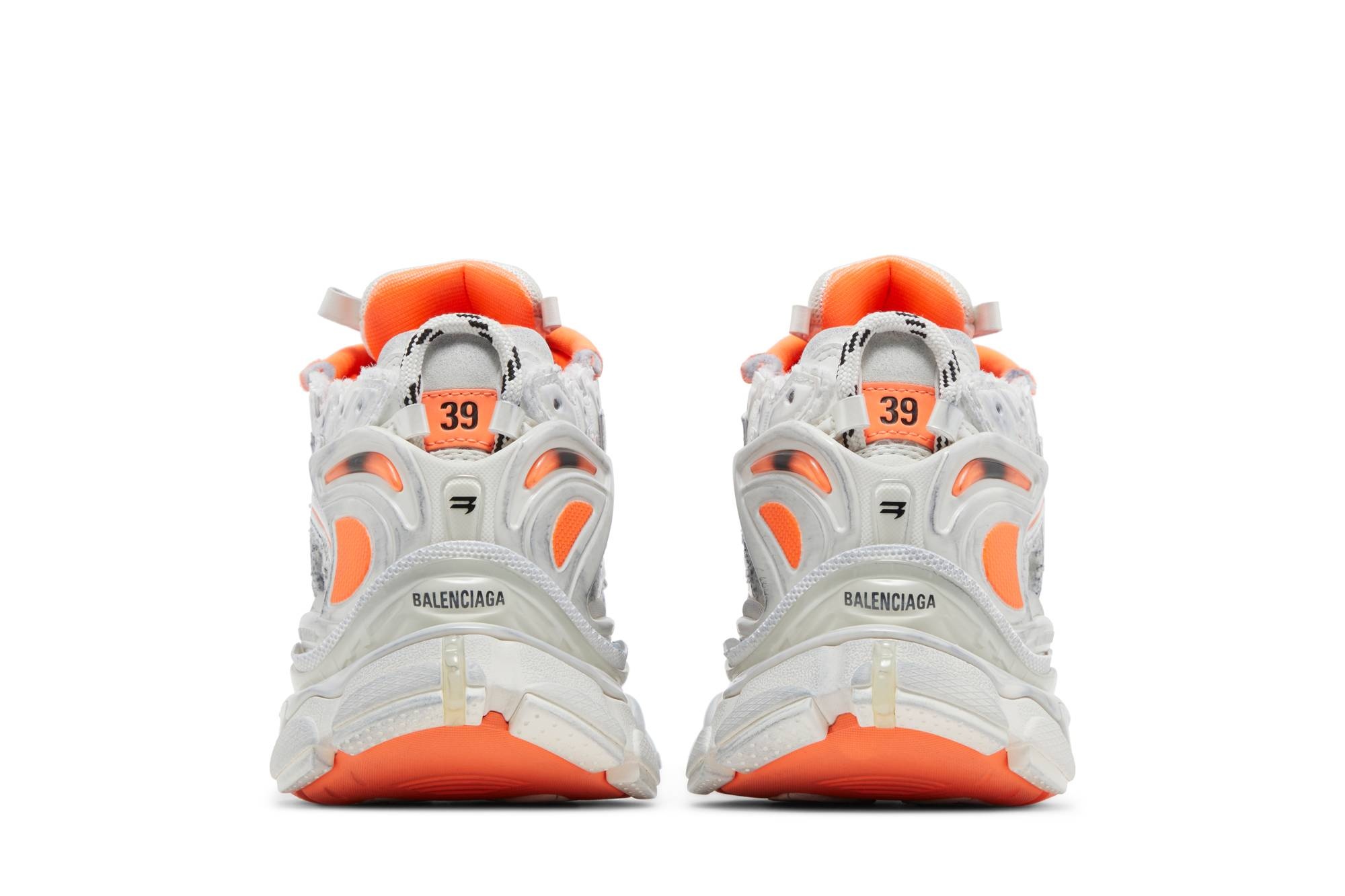 Balenciaga Wmns Runner Sneaker 'White Fluo Orange' - 6