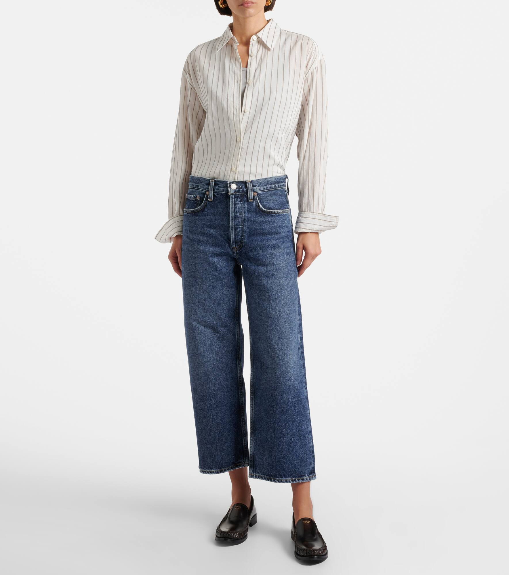 Arc cropped mid-rise wide-leg jeans - 7