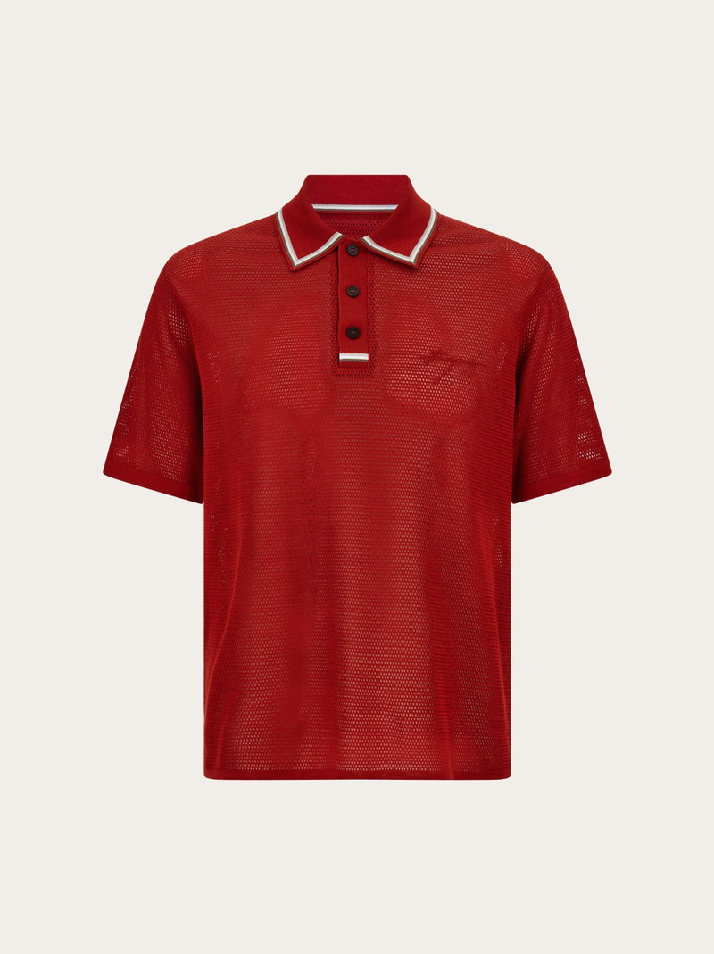 Polo with embroidered signature 1