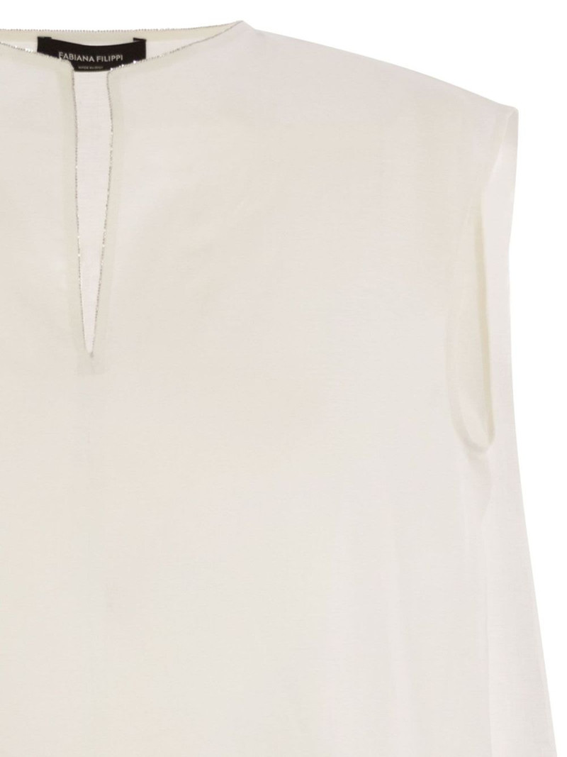 metallic-trim linen top 4