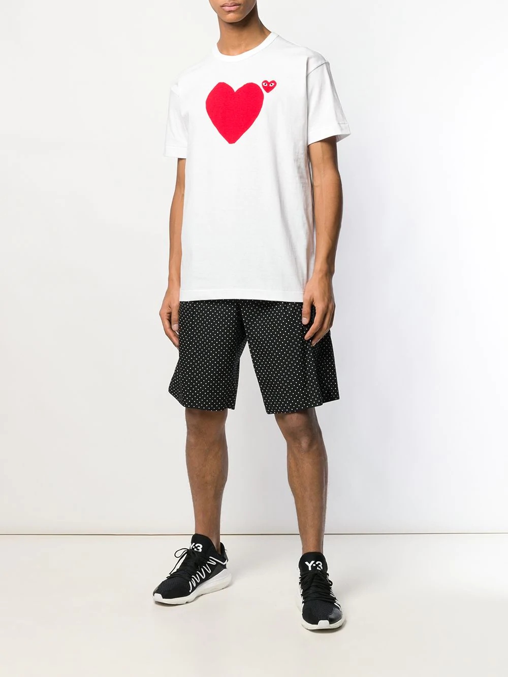 logo heart printed T-shirt - 2