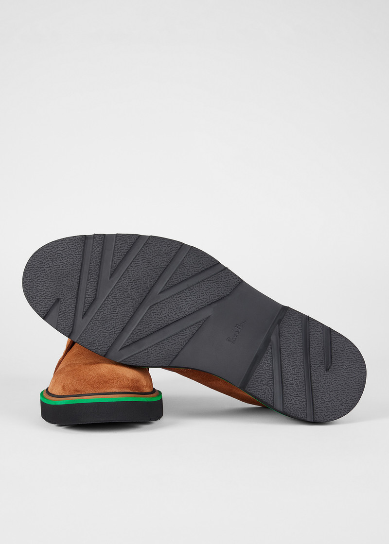 Paul Smith Tan Suede 'Karr' Boots outlook