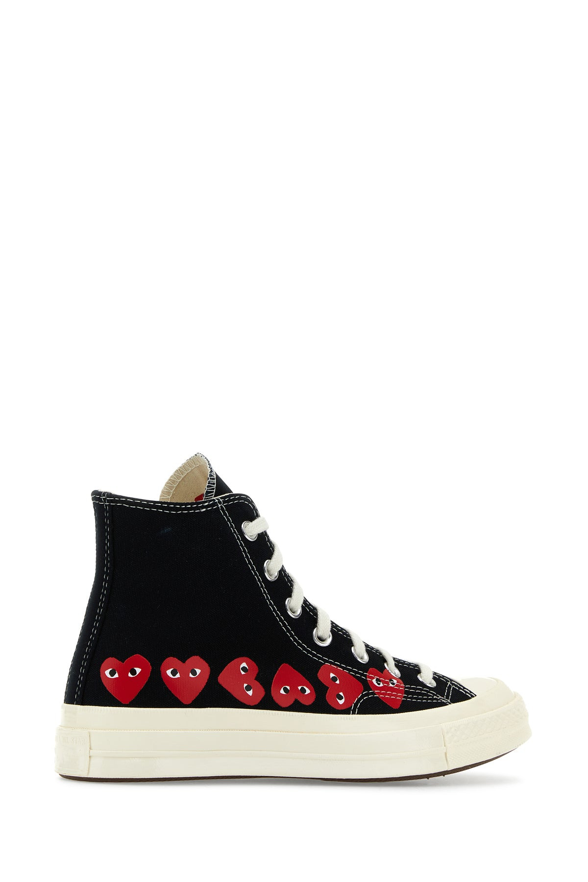 Black canvas Comme Des Garçons X Converse sneakers - 3