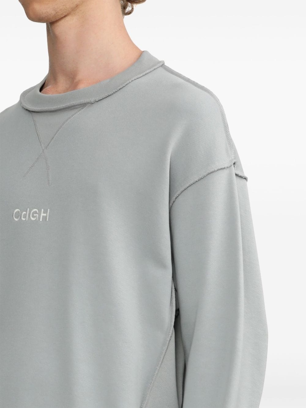 logo-embroidered sweatshirt - 5
