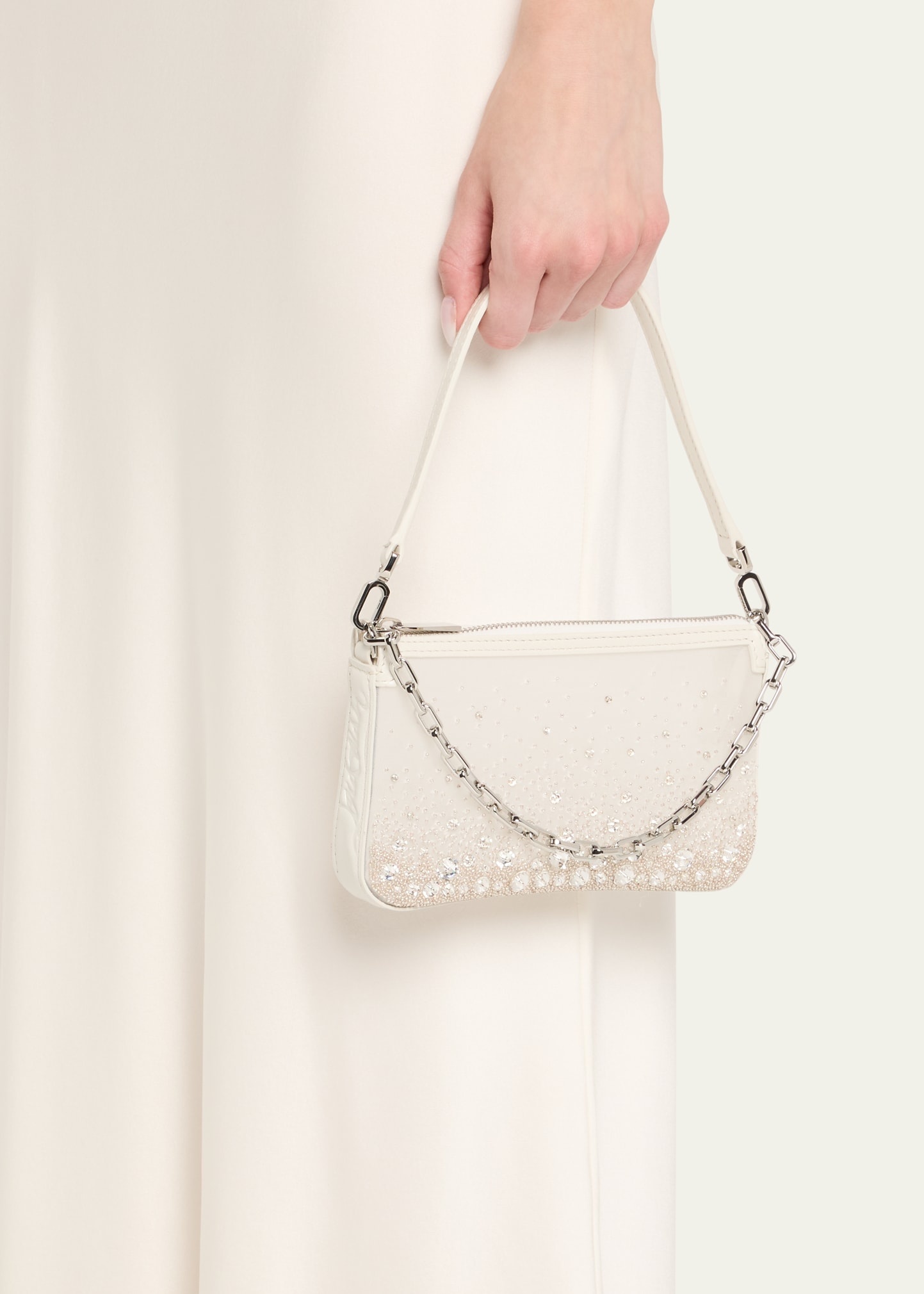 Loubila Mini Mesh Embellished Shoulder Bag - 2