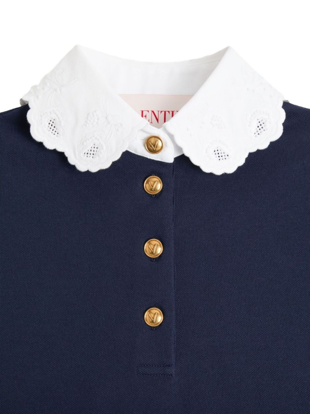 embroidered polo top - 2