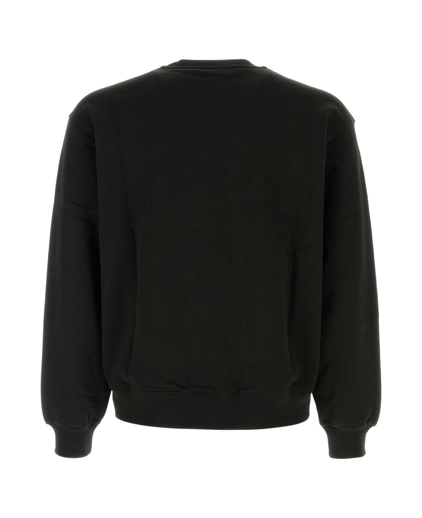 Black Cotton Sweatshirt - 2