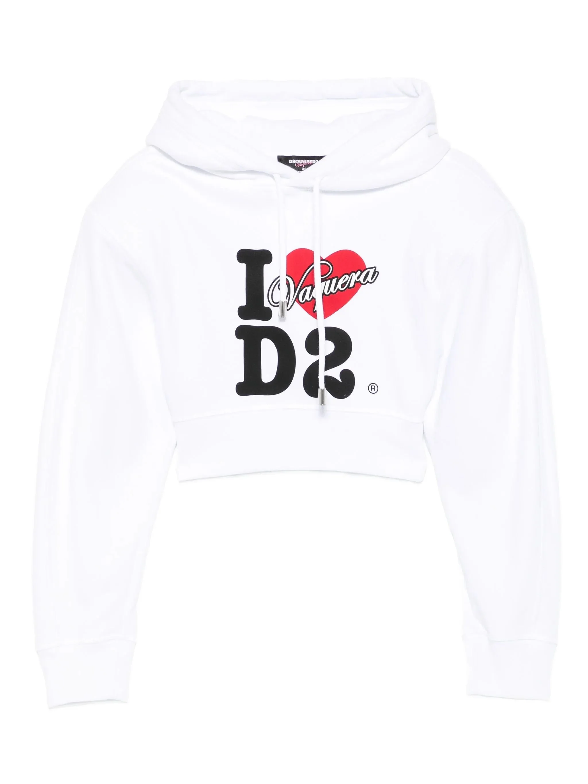 Dsquared2 Logo-print Cropped Hoodie - 1