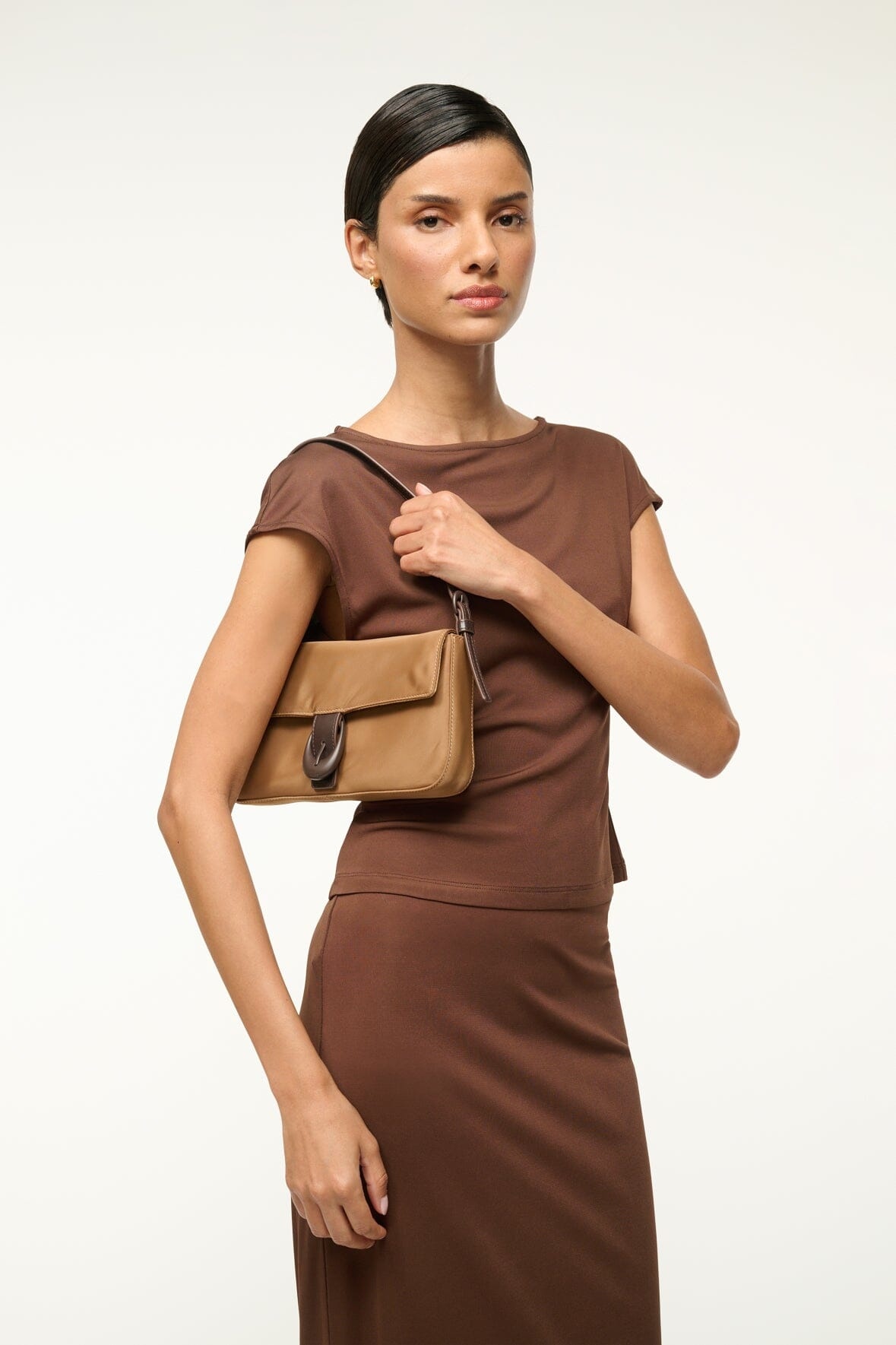 STAUD HARLOW BAG CAMEL NYLON - 2